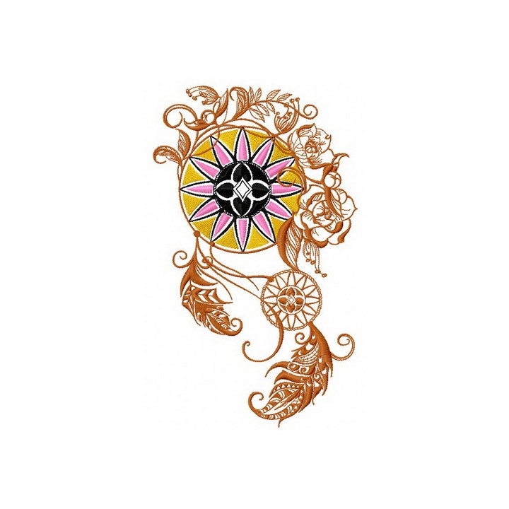 Dreamcatcher 25 embroidery design - Embroidery Design