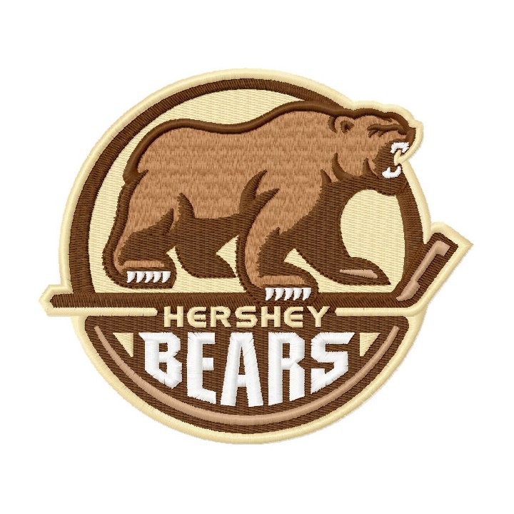 Hershey Bears logo embroidery design - Embroidery Design