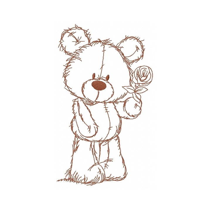 Rose for you 2 embroidery design - Embroidery Design