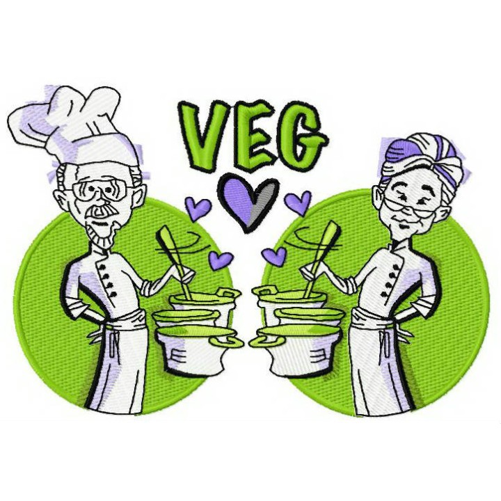 Veg embroidery design - Embroidery Design