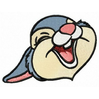 Laughing Thumper embroidery design - Embroidery Design
