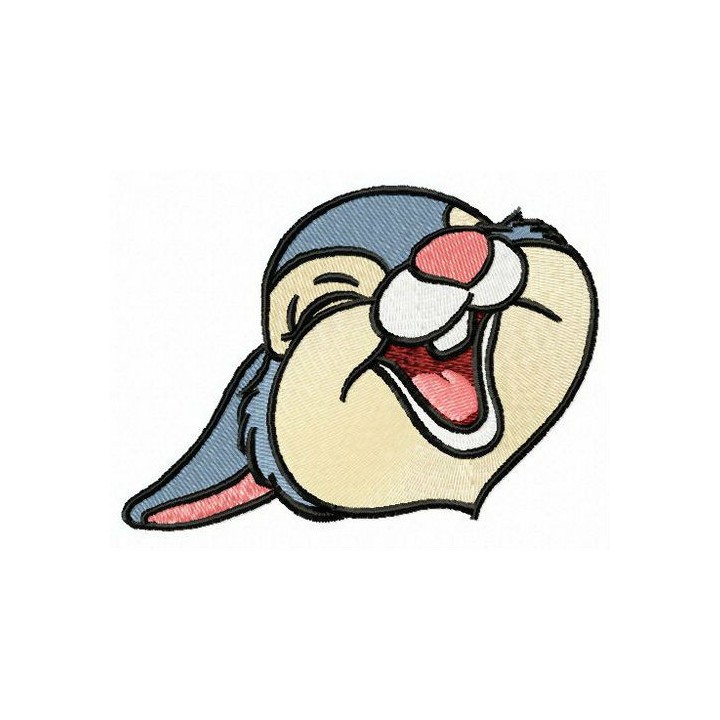 Laughing Thumper embroidery design - Embroidery Design