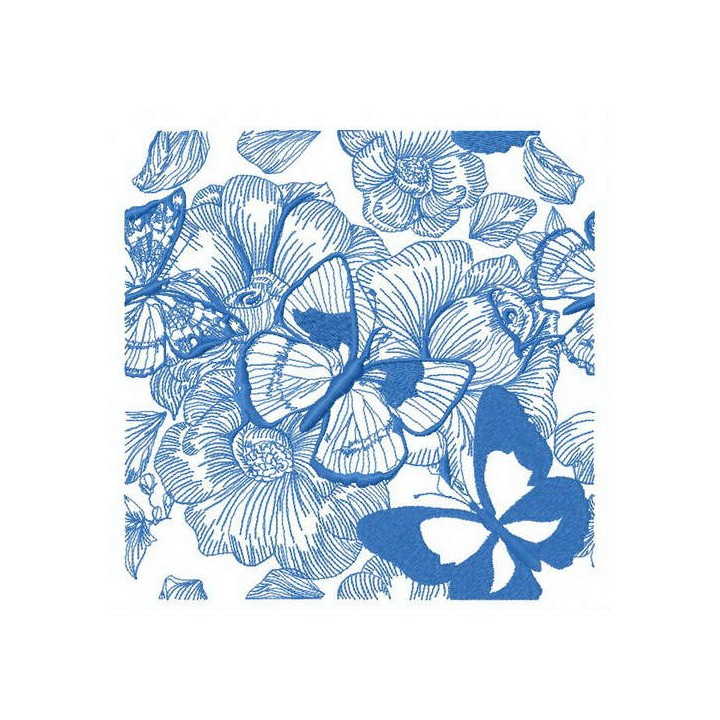 Stunning winged beauty embroidery design - Embroidery Design