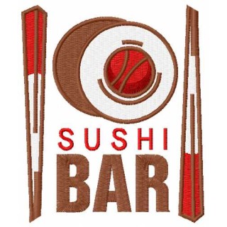 Sushi bar embroidery design - Embroidery Design