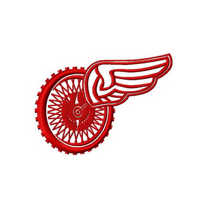 Winged wheel embroidery design - Embroidery Design
