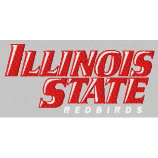 Illinois State Redbirds logo 2 embroidery design - Embroidery Design