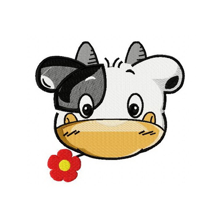 Tiny cow 2 embroidery design - Embroidery Design