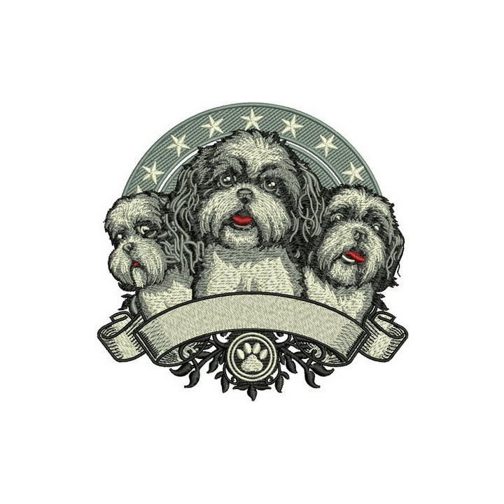 Coton De Tulear embroidery design - Embroidery Design