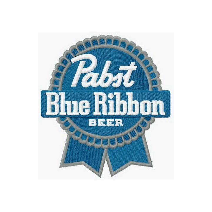 Pabst Blue Ribbon logo embroidery design - Embroidery Design