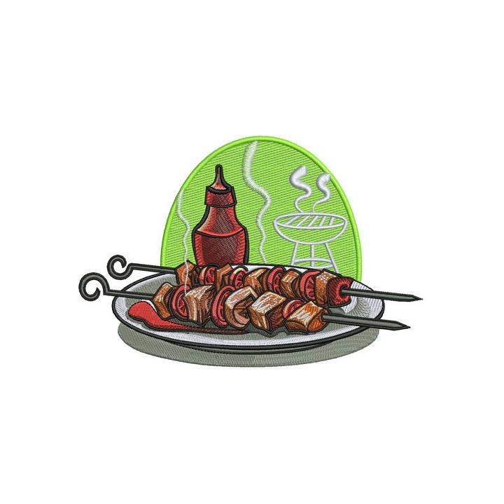 Shashlik embroidery design - Embroidery Design