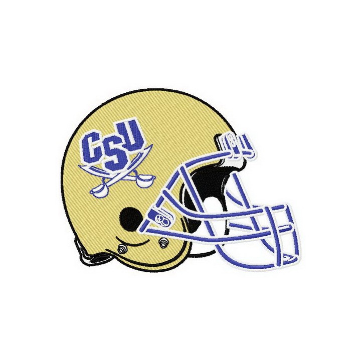 Charleston Southern Buccaneers helmet embroidery design - Embroidery Design