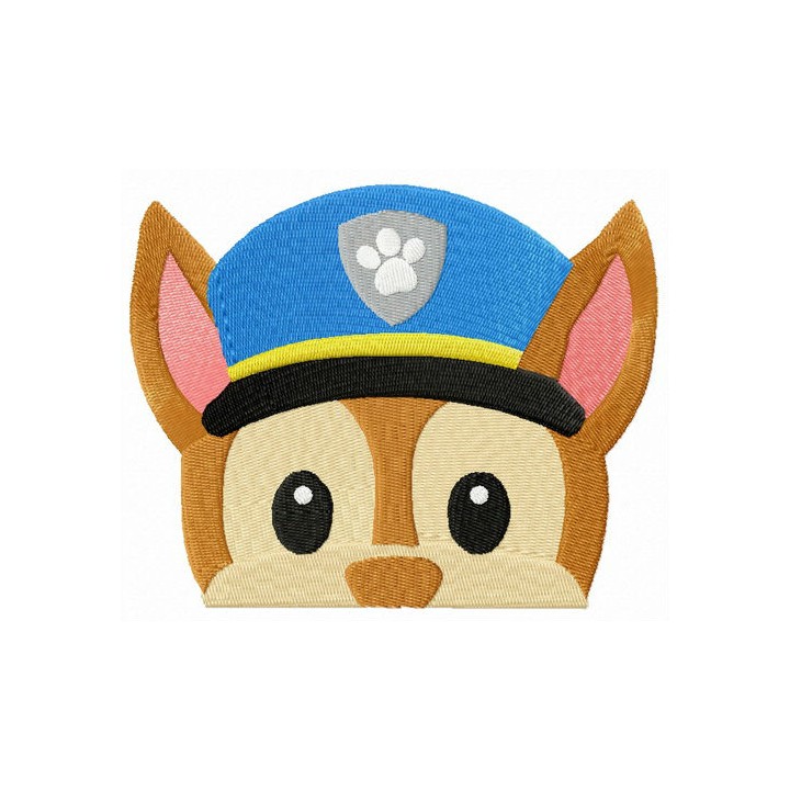 Chase mask embroidery design - Embroidery Design