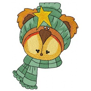 Bear's winter time 2 embroidery design - Embroidery Design