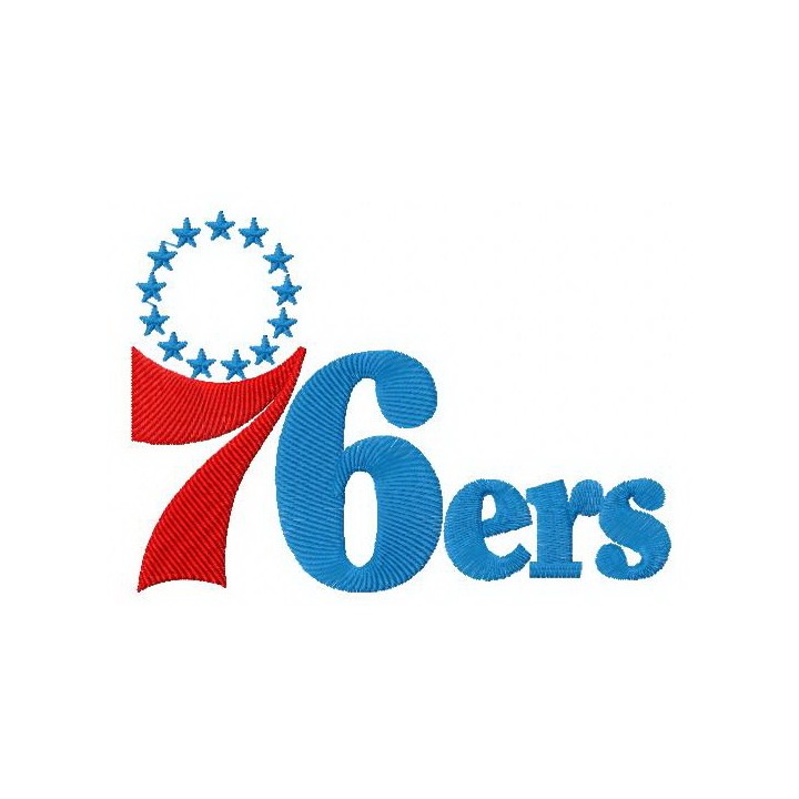 Philadelphia 76ers logo 3 embroidery design - Embroidery Design