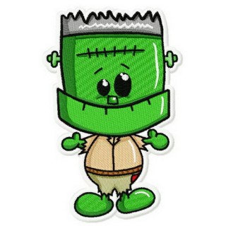 Cute Frankenstein 2 embroidery design - Embroidery Design