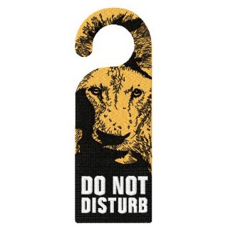 Don't disturb sign 2 embroidery design - Embroidery Design