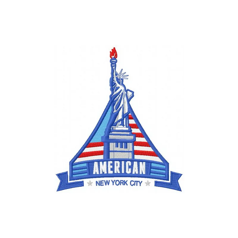 Preview of the American Liberty 5 embroidery design, showcasing a vibrant Independence Day motif for festive stitching.