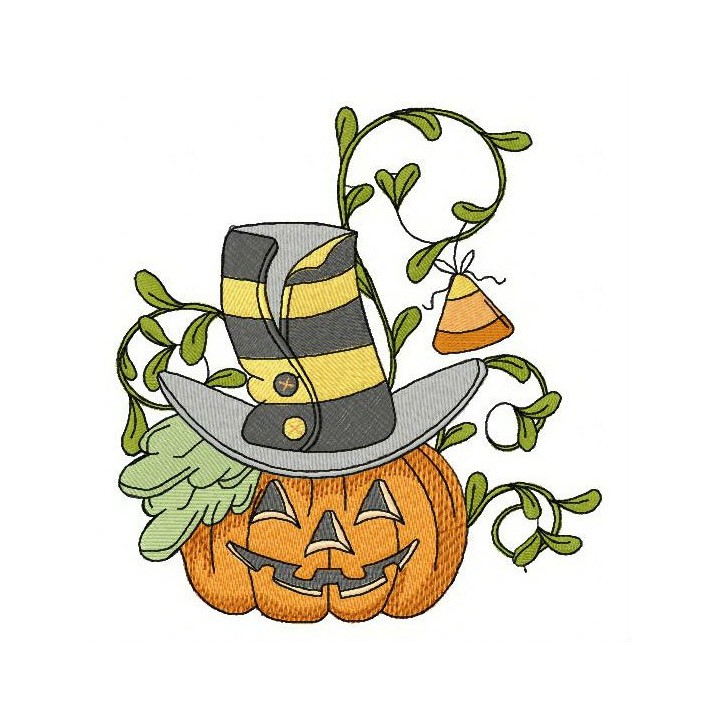 Halloween pumpkin 2 embroidery design - Embroidery Design
