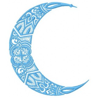 Moon 4 embroidery design - Embroidery Design