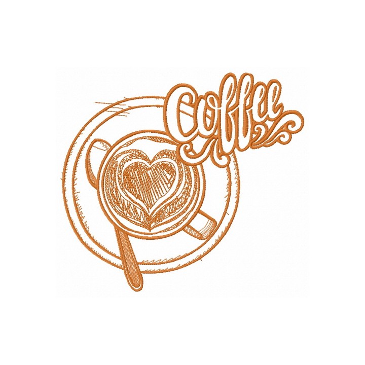 Always hot coffee 3 embroidery design - Embroidery Design