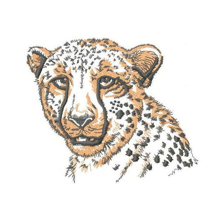 Cheetah 4 embroidery design - Embroidery Design