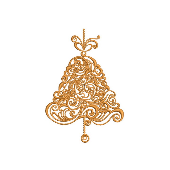 Christmas bell 3 embroidery design - Embroidery Design