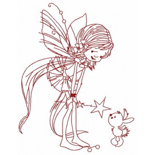 Kind fairy 2 embroidery design - Embroidery Design