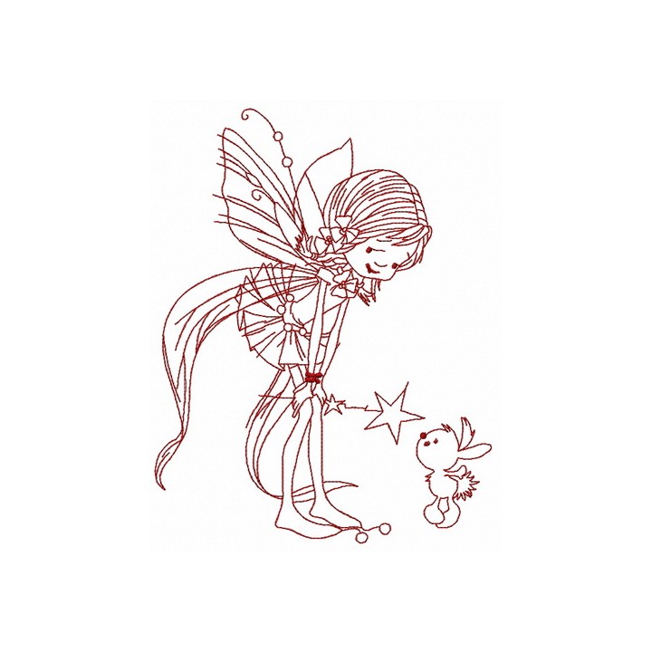 Kind fairy 2 embroidery design - Embroidery Design