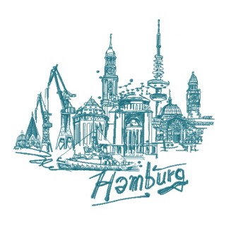 Hamburg 2 embroidery design - Embroidery Design