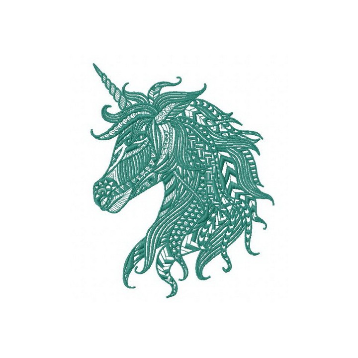 Mosaic unicorn 2 embroidery design - Embroidery Design