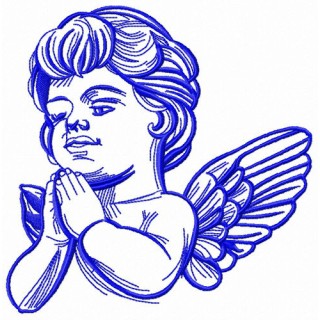 Angel thanks God embroidery design - Embroidery Design