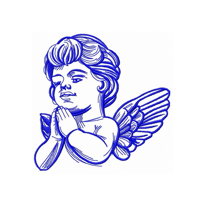 Angel thanks God embroidery design - Embroidery Design