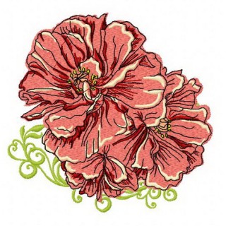 Marigold 2 embroidery design - Embroidery Design