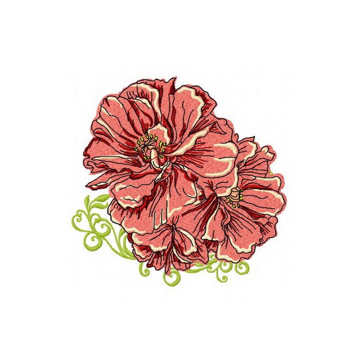 Marigold 2 embroidery design - Embroidery Design