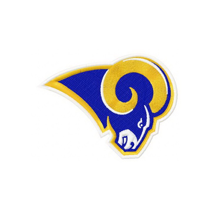 Los Angeles Rams logo 2 embroidery design - Embroidery Design