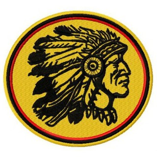 Native American Indian chief mascot 2 embroidery design - Embroidery Design