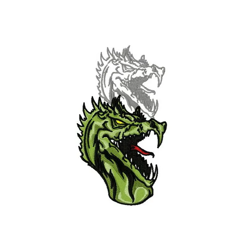 Preview of Dragon's Shadow 10 embroidery design featuring a mystical dragon motif, ideal for creative projects.