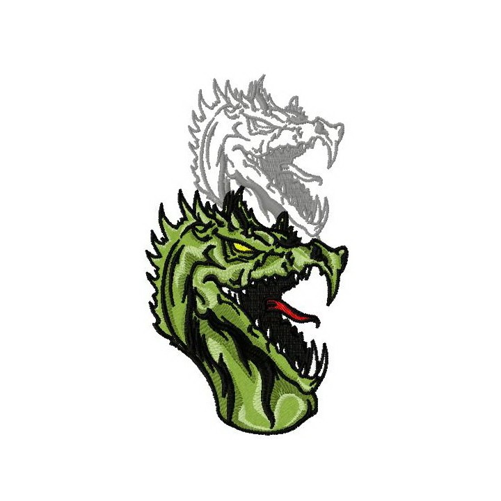 Dragon's shadow 10 embroidery design - Embroidery Design