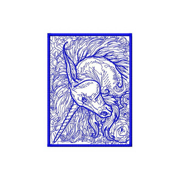 Unicorn 7 embroidery design - Embroidery Design
