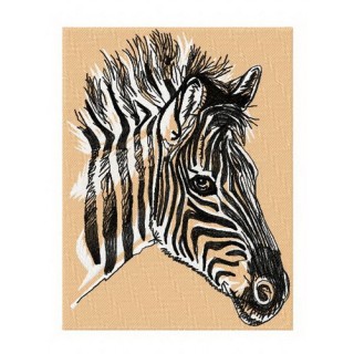 Zebra 4 embroidery design - Embroidery Design