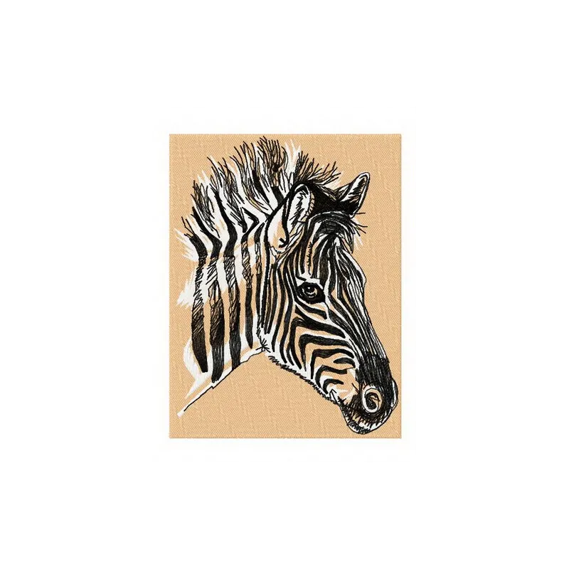 Zebra 4 embroidery design featuring a playful zebra motif, ideal for stitching on t-shirts, bags, and more.
