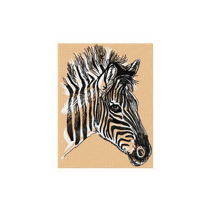 Zebra 4 embroidery design - Embroidery Design