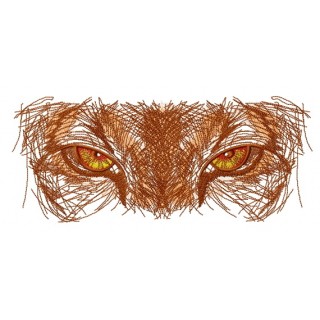 Predator watching you embroidery design - Embroidery Design