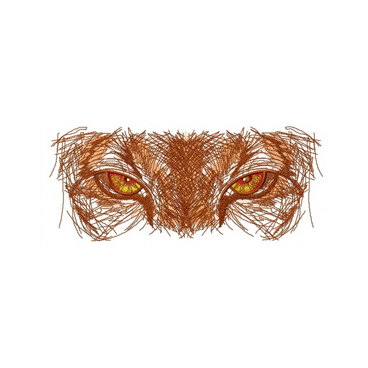 Predator watching you embroidery design - Embroidery Design