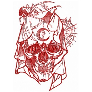 Dead bride sketch embroidery design - Embroidery Design