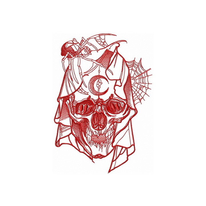 Dead bride sketch embroidery design - Embroidery Design