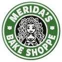 Merida's Bake Shoppe embroidery design featuring whimsical motifs for creative stitching on t-shirts and tote bags.