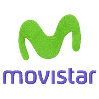 Movistar logo embroidery design - Embroidery Design