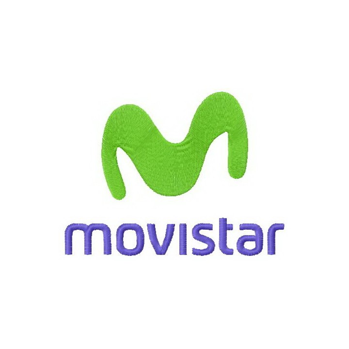Movistar logo embroidery design - Embroidery Design