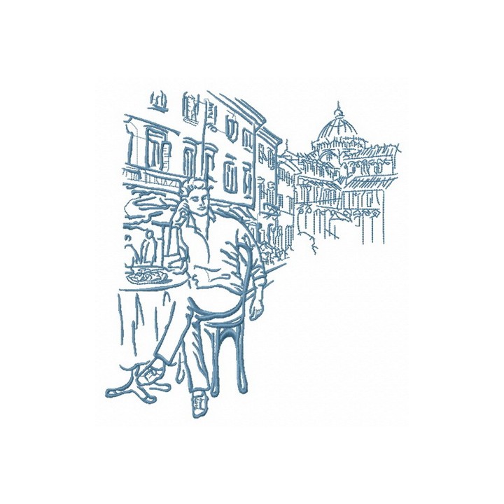 Tourist place embroidery design - Embroidery Design